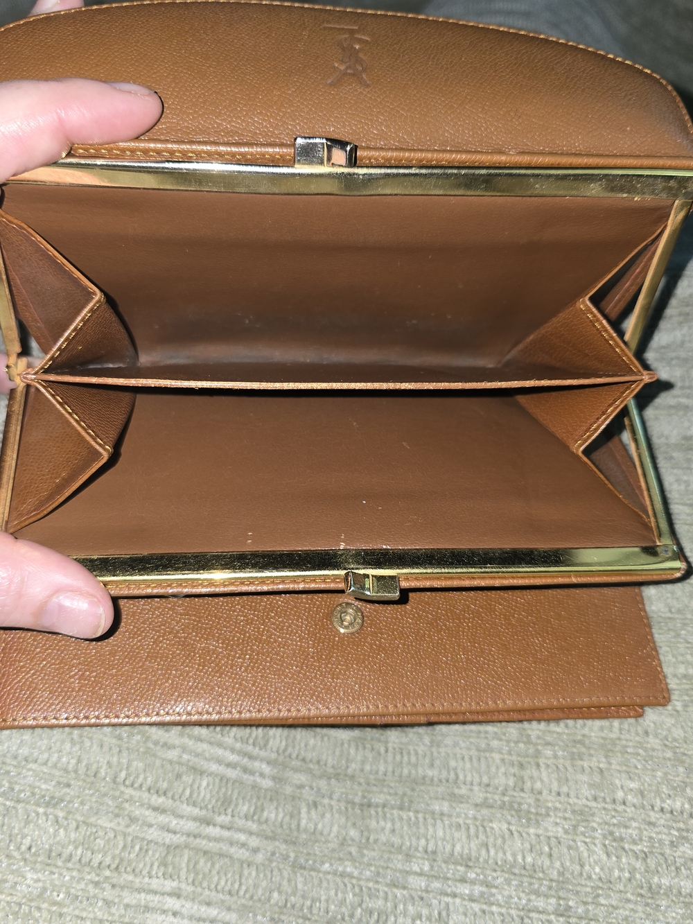 Yves Saint Laurent Vintage Tan Leather Wallet - Picture 8 of 14